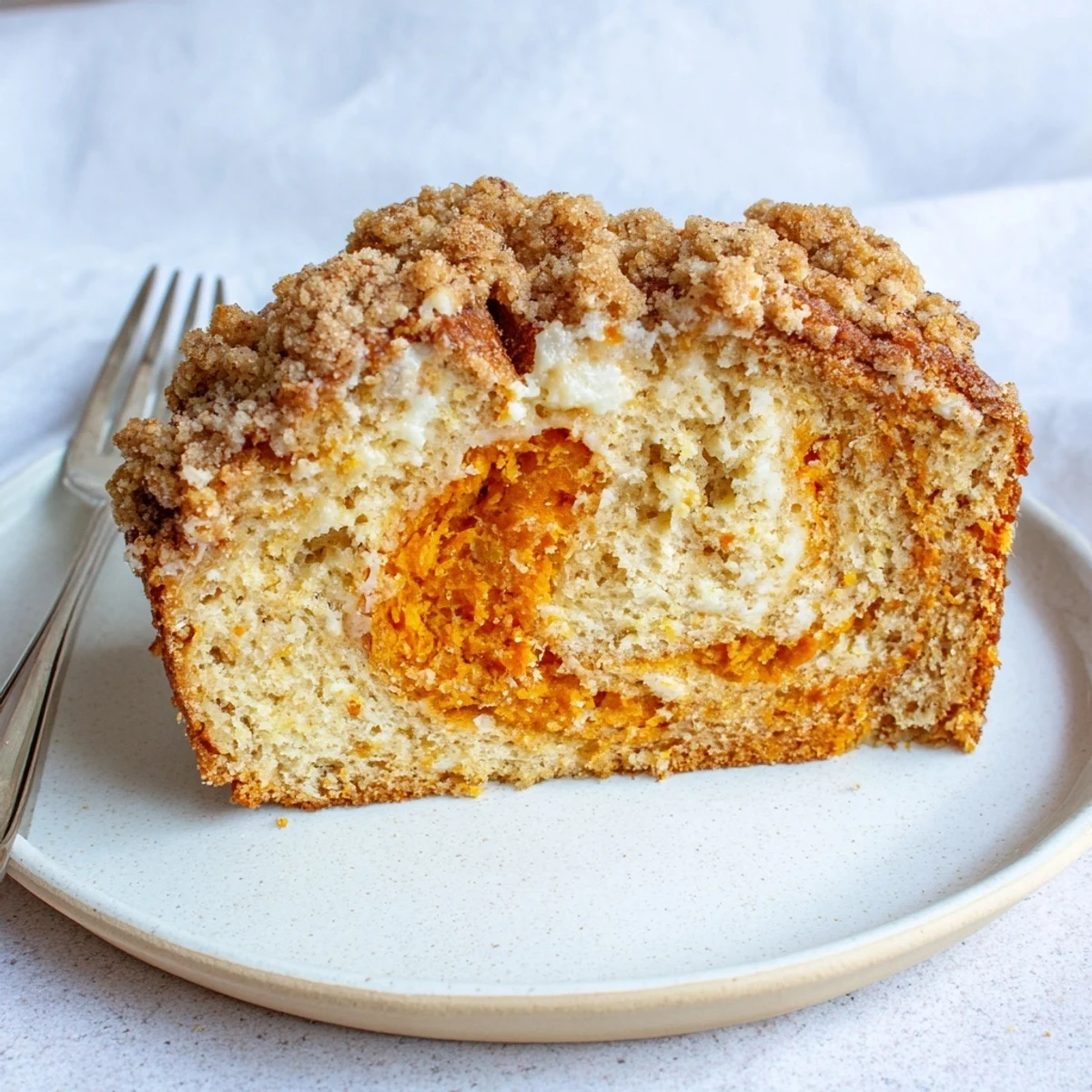 Indulge in this Cream Soda Sweet Potato Biscuit Loaf, infused with warm spice flavors.