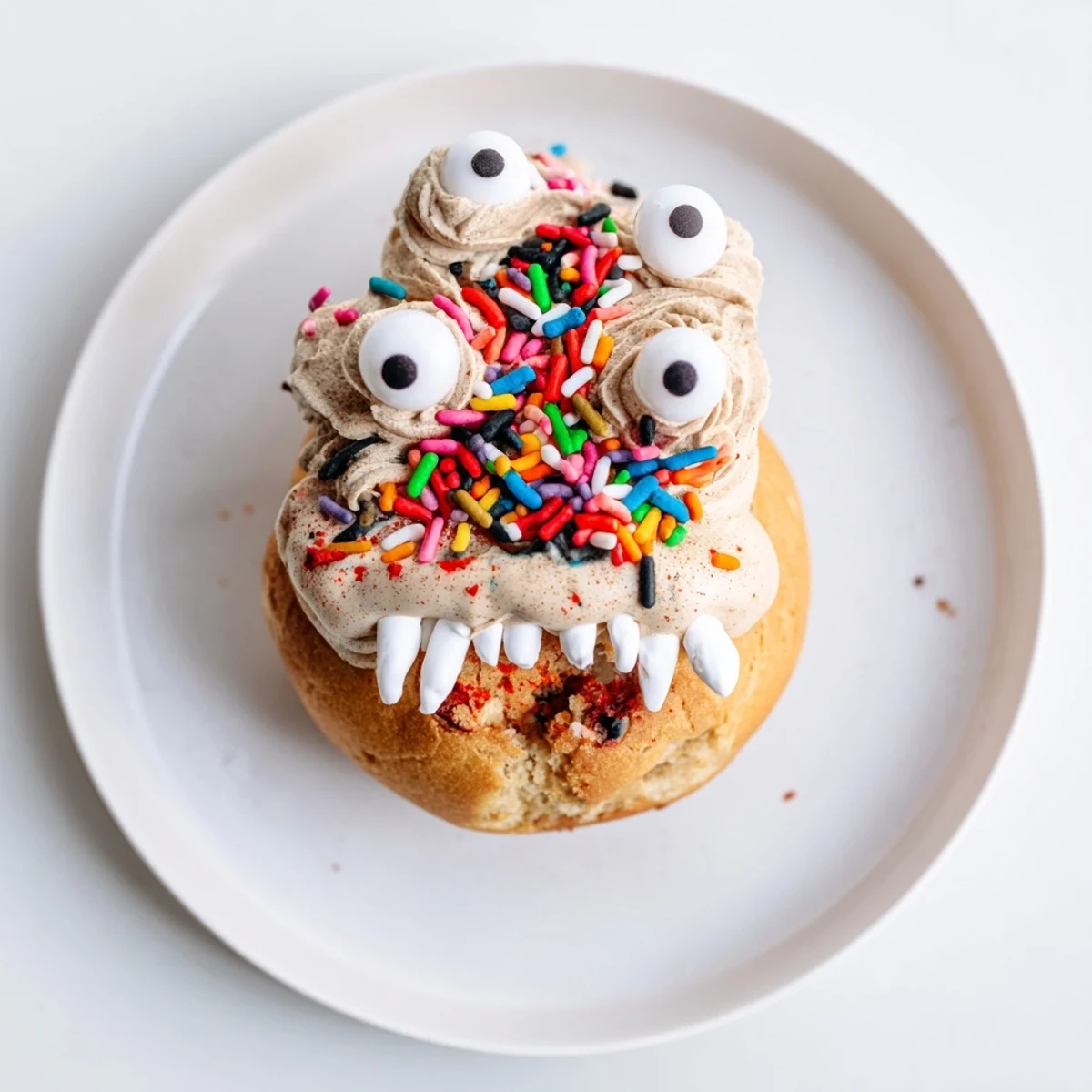 Celebrate with playful Coffee Cream Monster Muffin Donuts, perfect for festive gatherings and parties.