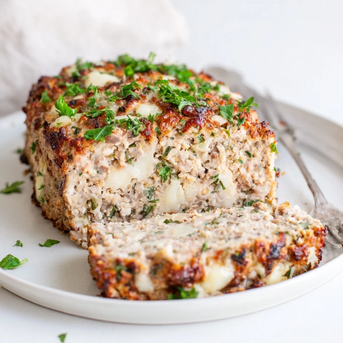 Garlic Parmesan Chicken Meatloaves