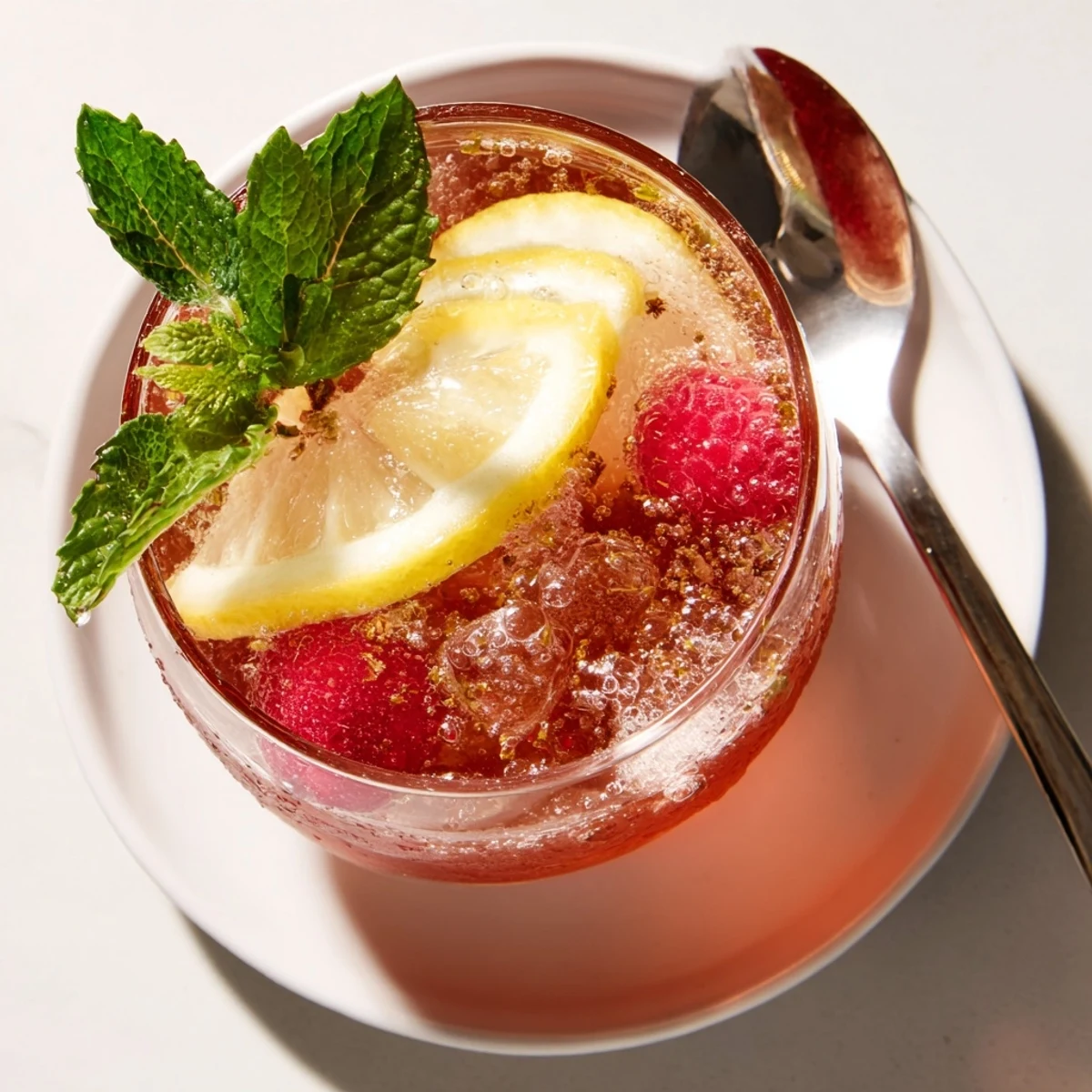 Refreshing Kombucha-style home-brew mocktails bursting with fruity flavors and gentle fizz.