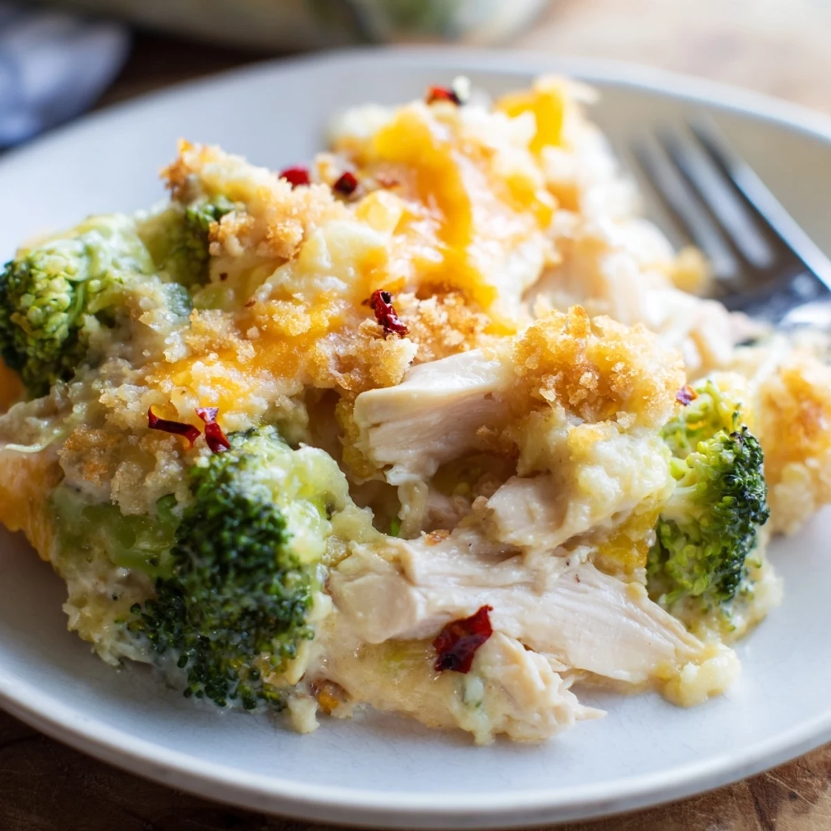 Comforting Chicken & Broccoli Cheddar Bake perfect for family dinners and gatherings.