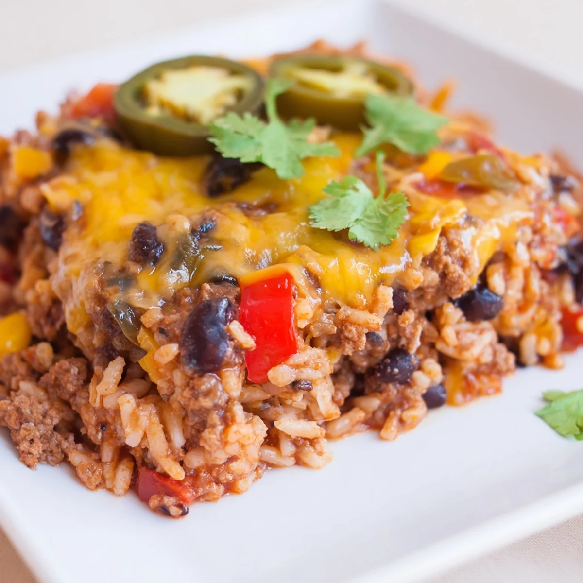 Tex-Mex Beef Rice Casserole