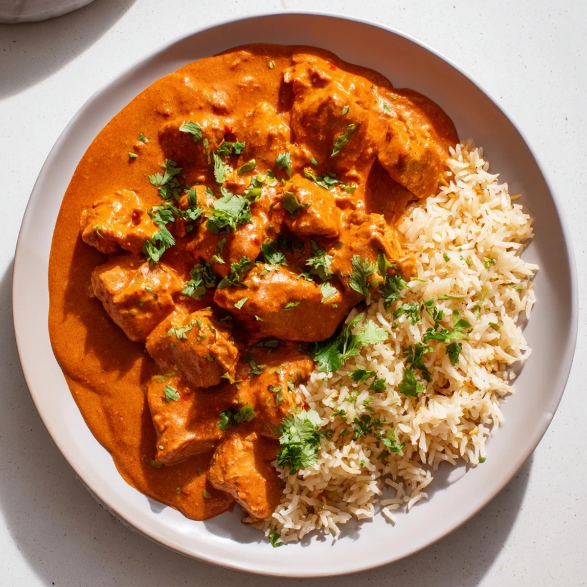 Butter Chicken and Rice Pilaf