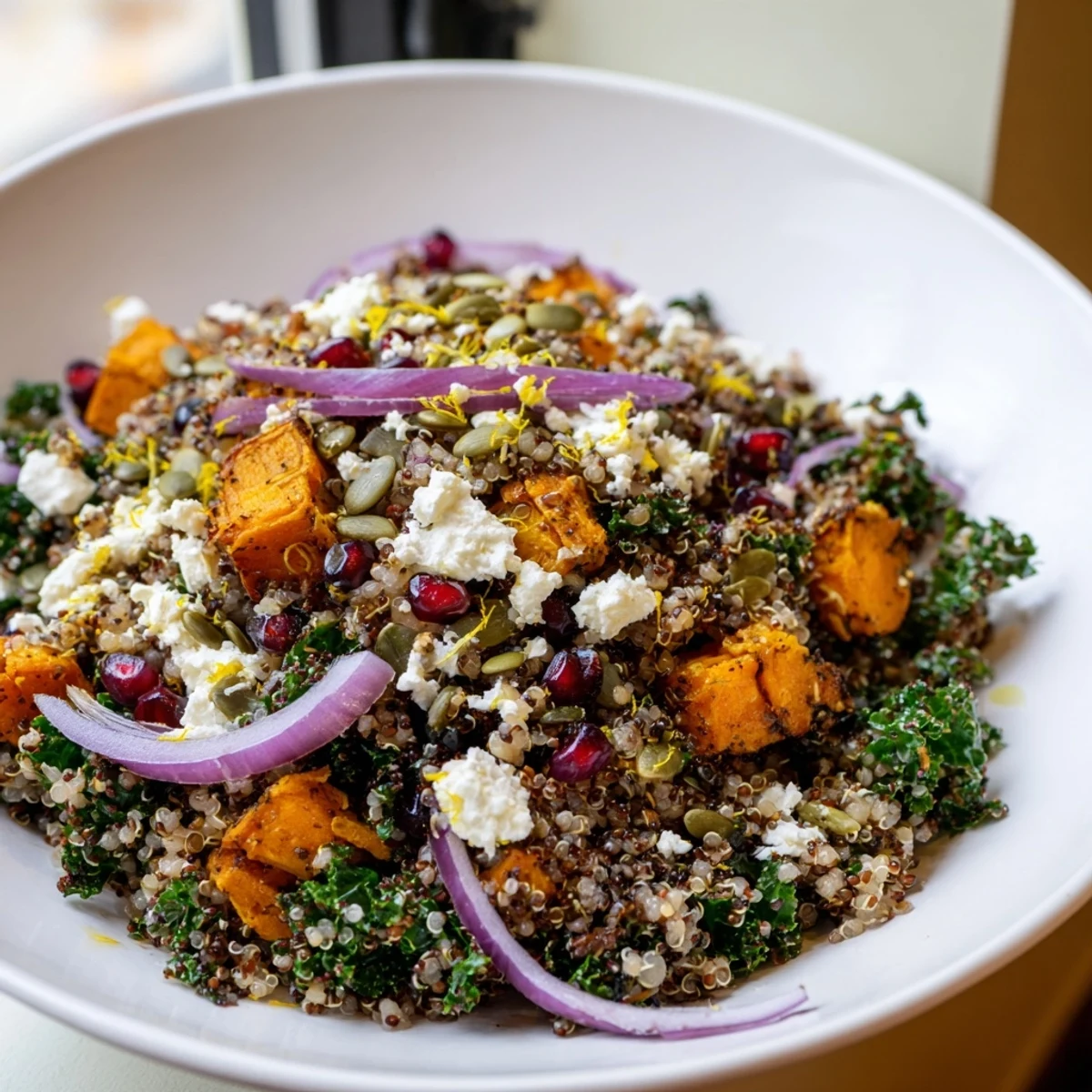 Kale Quinoa Lemon Salad