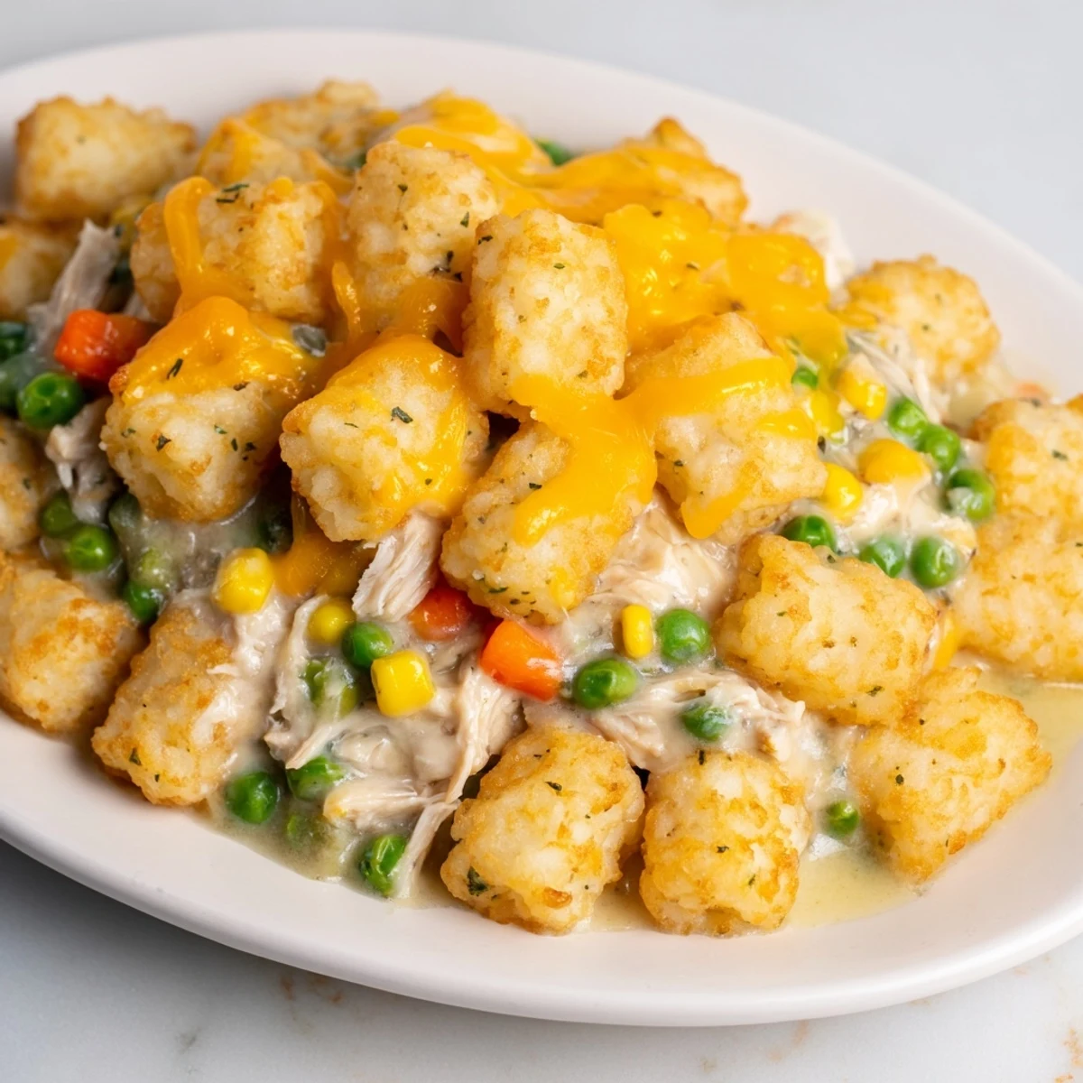 Tater Tot Chicken Pot Pie