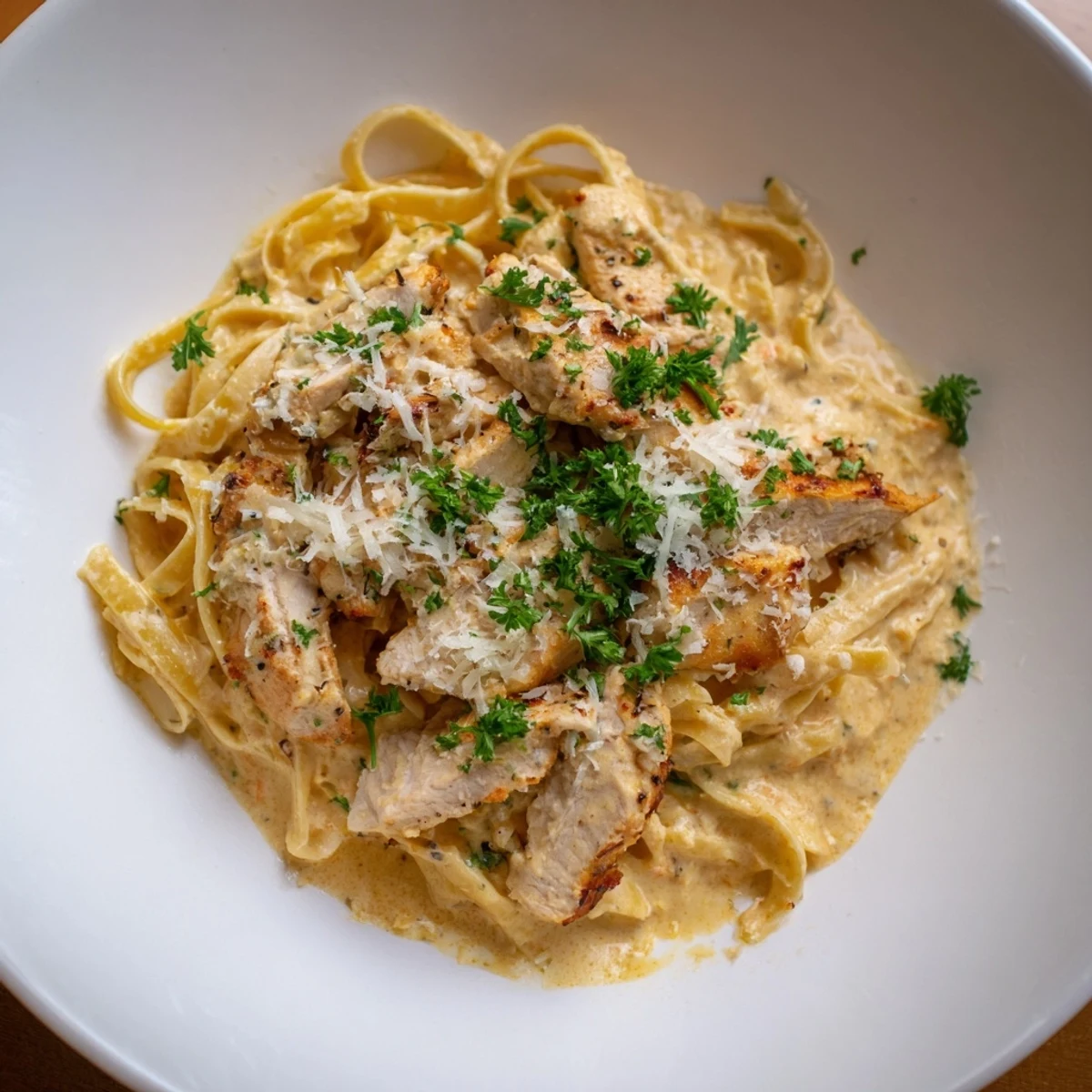 Cajun Chicken Alfredo Fettuccine