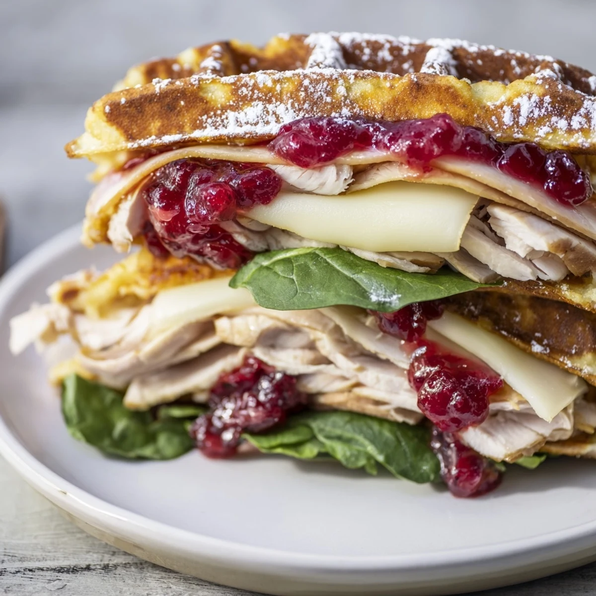 Easy Holiday Waffle Sandwich