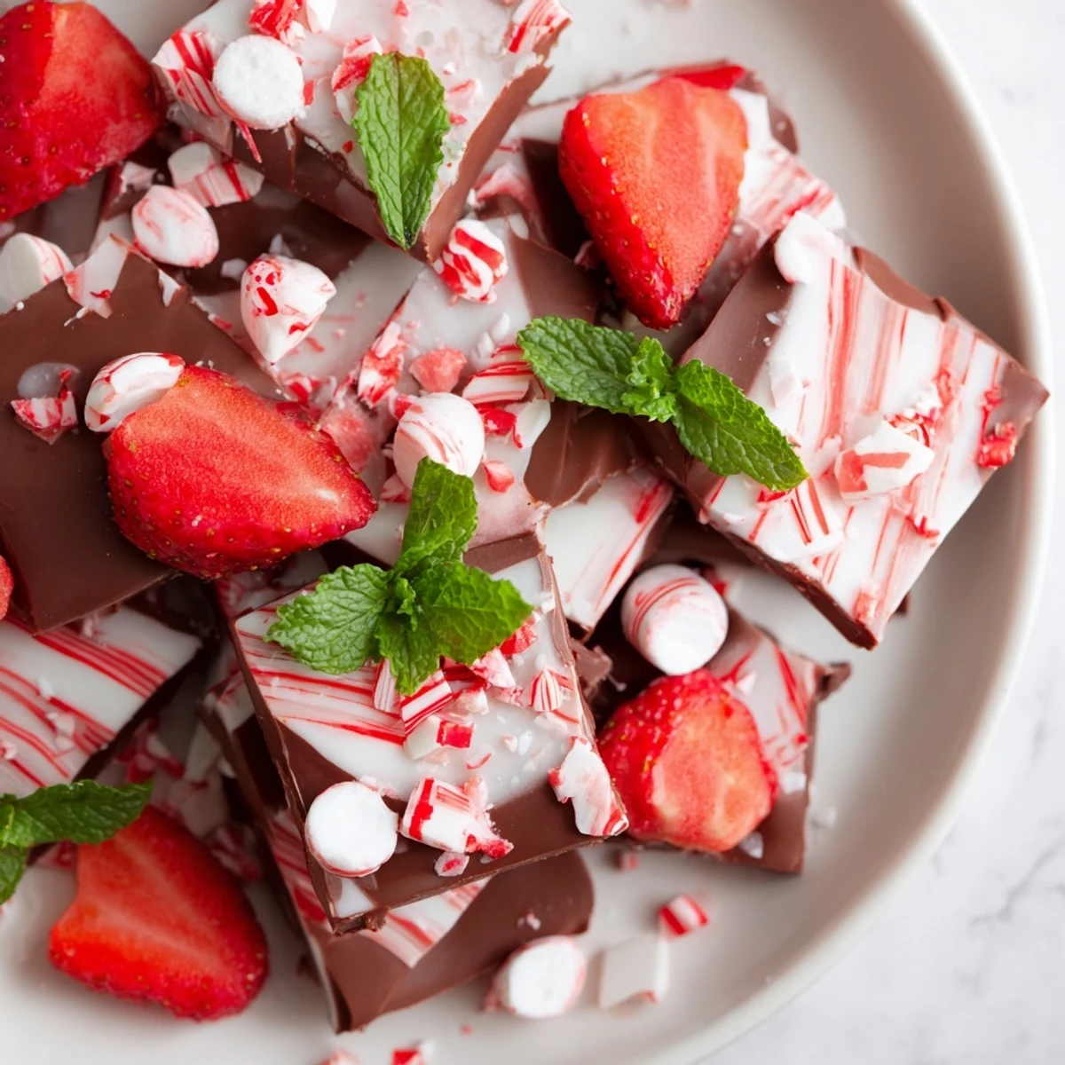 Candy Cane Dessert Platter: A festive array of treats, featuring colorful candies and inviting textures, ready to enjoy.