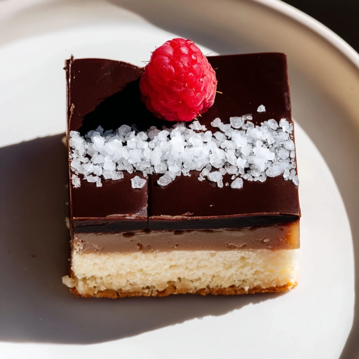 A close-up of The Checkerboard Terrace dessert, showing a delightful arrangement of colorful, tasty squares.