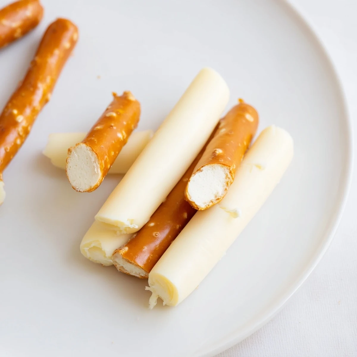 String Cheese Pretzel Rods Snack