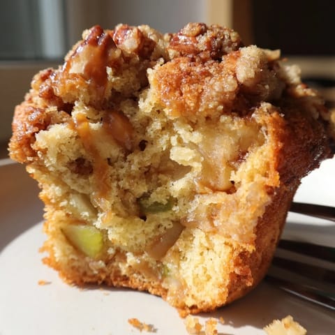 Caramel Apple Chunk Muffins