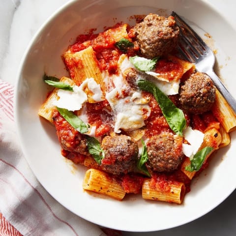 Italian Meatball Pasta Skillet