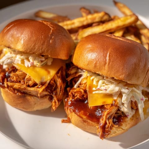 Juicy BBQ Chicken Sliders