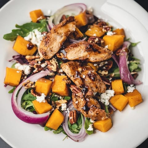 Roasted Chicken Winter Squash Salad