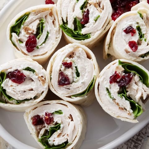 Simplified Turkey Cranberry Pinwheels
