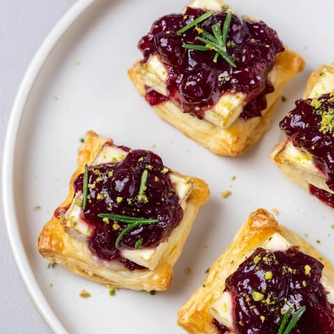 Cranberry Brie Bites Wreath