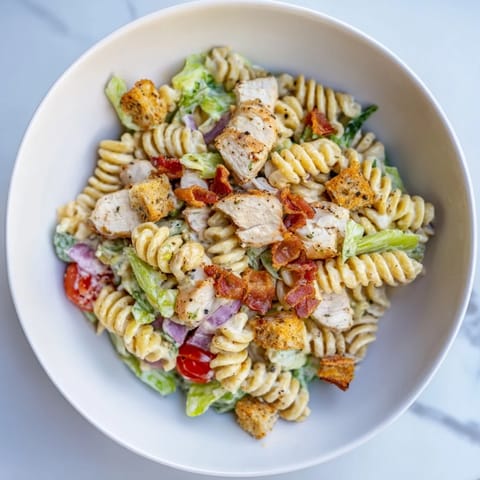 Chicken Caesar Pasta Salad