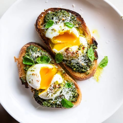 Pesto Egg Toast