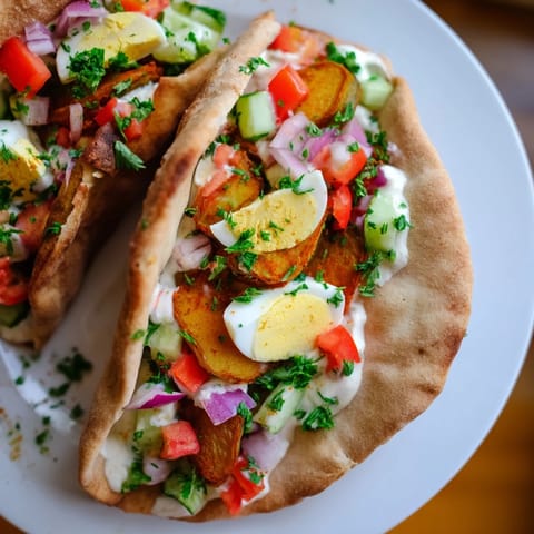 Israeli Sabich with Eggplant