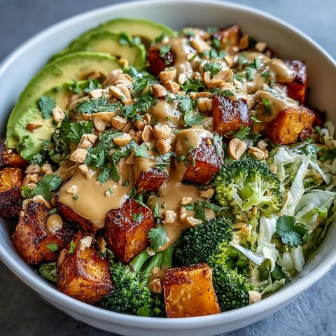 Thai Peanut Sweet Potato Bowl