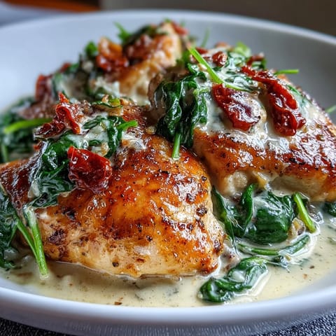 Keto Creamy Tuscan Chicken