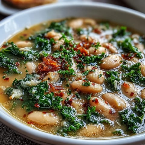 Tuscan White Bean Kale Soup