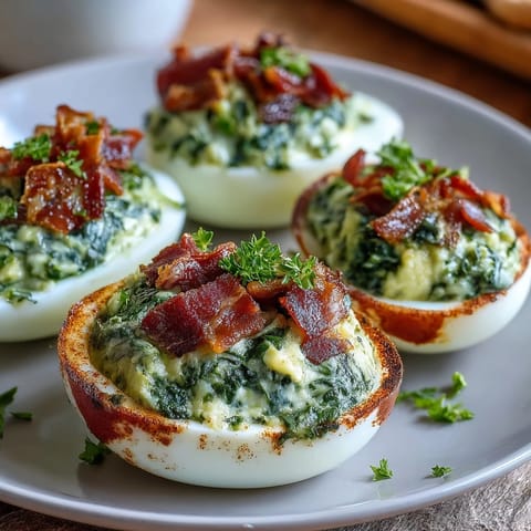 Green Eggs Ham Spinach Filling