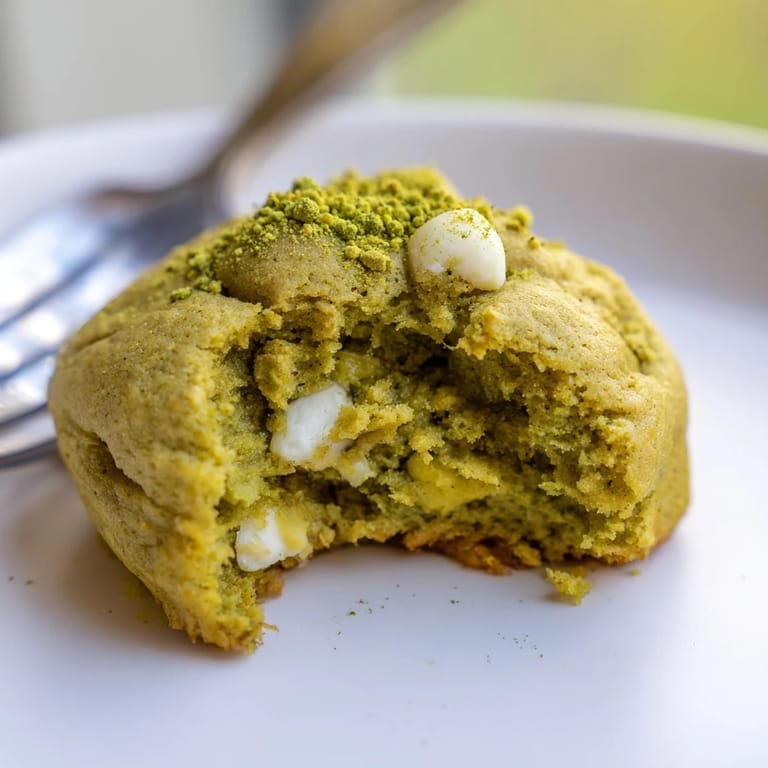 Earthy matcha pumpkin cookies waiting to be enjoyed warm, perfect for cozy gatherings.