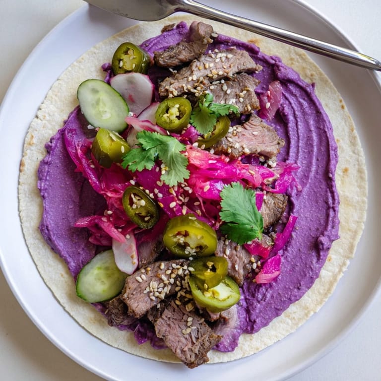 Colorful Global Street-Food Fusion Bowls bursting with spicy marinated protein and crispy toppings.  