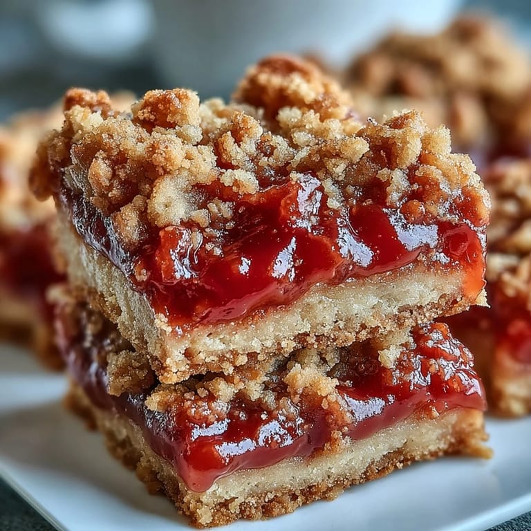 Buttery base and vibrant pink guava filling are visible in a cross-section slice.