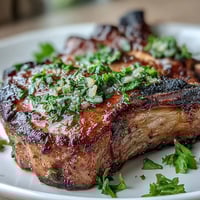 1. Juicy lamb chops seared to perfection and topped with a bright, zesty gremolata of parsley, lemon, and garlic.  